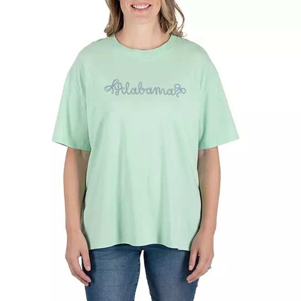 State of Mine Alabama Embroidered Graphic T-Shirt Relaxed Fit Tee M / #7166